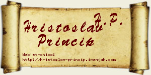 Hristoslav Princip vizit kartica